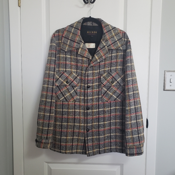 VINTAGE HICKOK Wool Plaid Blazer Jacket Shacket - Picture 1 of 8